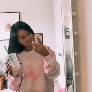 Custom Fleece Tie Dye Sweatshirt